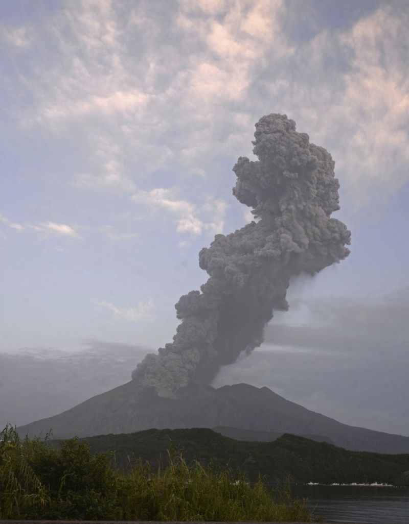 núi lửa ở sakurajima